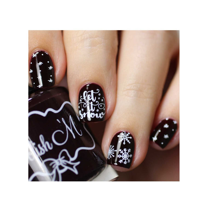 UberChic Beauty It's Beginning To Look A Lot Like Christmas (Christmas-06) Stamping Plate Tan