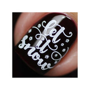 UberChic Beauty It's Beginning To Look A Lot Like Christmas (Christmas-06) Stamping Plate Black