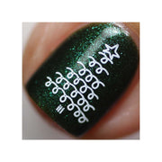 UberChic Beauty It's Beginning To Look A Lot Like Christmas (Christmas-06) Stamping Plate Black
