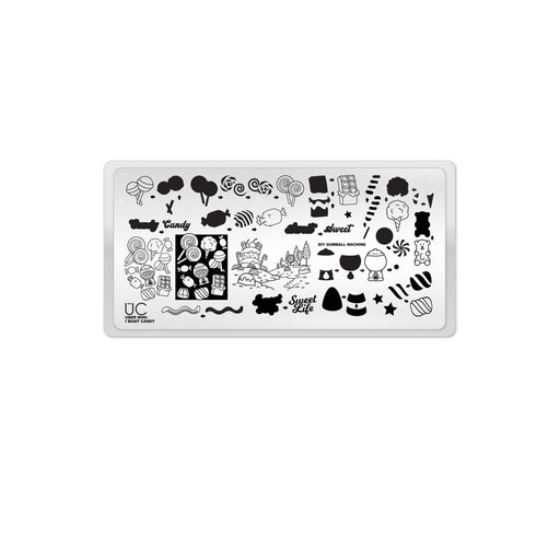 UberChic Beauty I Want Candy Stamping Plate Black