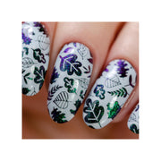 UberChic Beauty I Always Fall For Autumn Stamping Plate Dark Gray