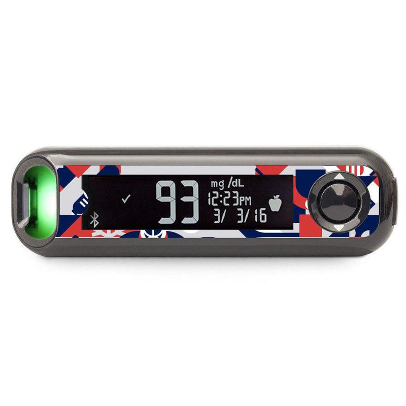 Peelz Ice Hockey Bayer Contour© Next One Glucometer Peelz/Stickers Black