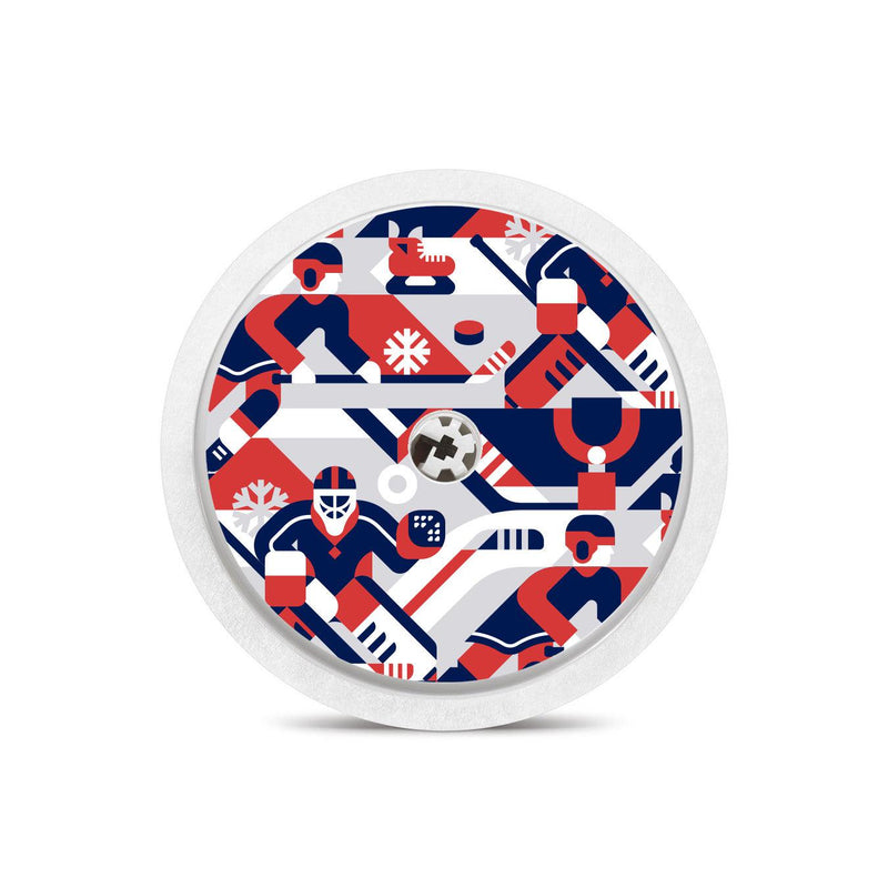 Peelz Ice Hockey Freestyle Libre 2 Peelz/Stickers White Smoke Sensor Only