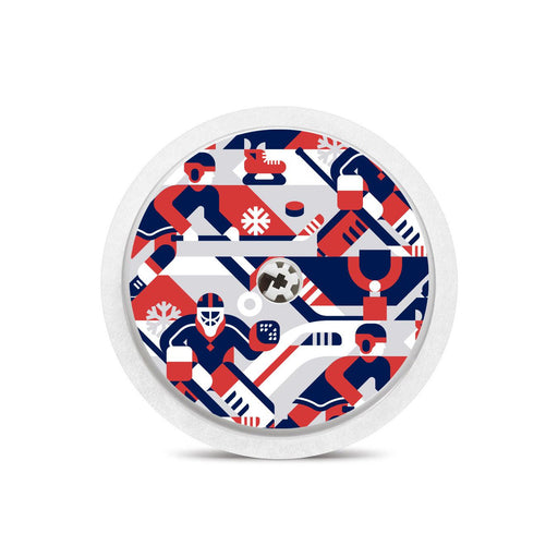 Peelz Ice Hockey Freestyle Libre 2 Peelz/Stickers White Smoke Sensor Only