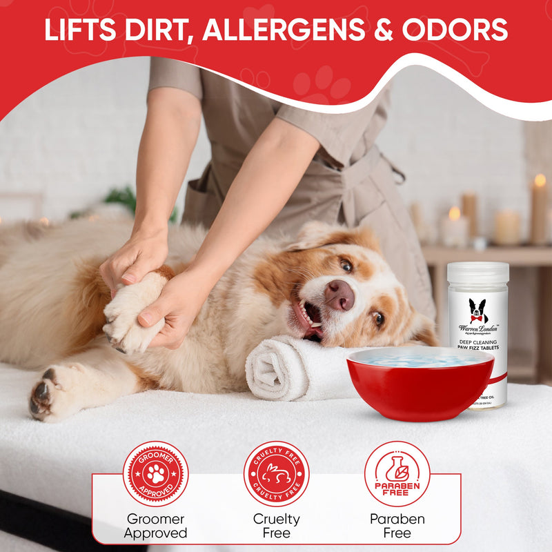 Warren London Deep Cleaning Paw Fizz Balls - Professional Size Grooming Size Product Lavender 300 Fizz Balls,75 Fizz Balls