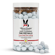 Warren London Deep Cleaning Paw Fizz Balls - Professional Size Grooming Size Product White Smoke 300 Fizz Balls