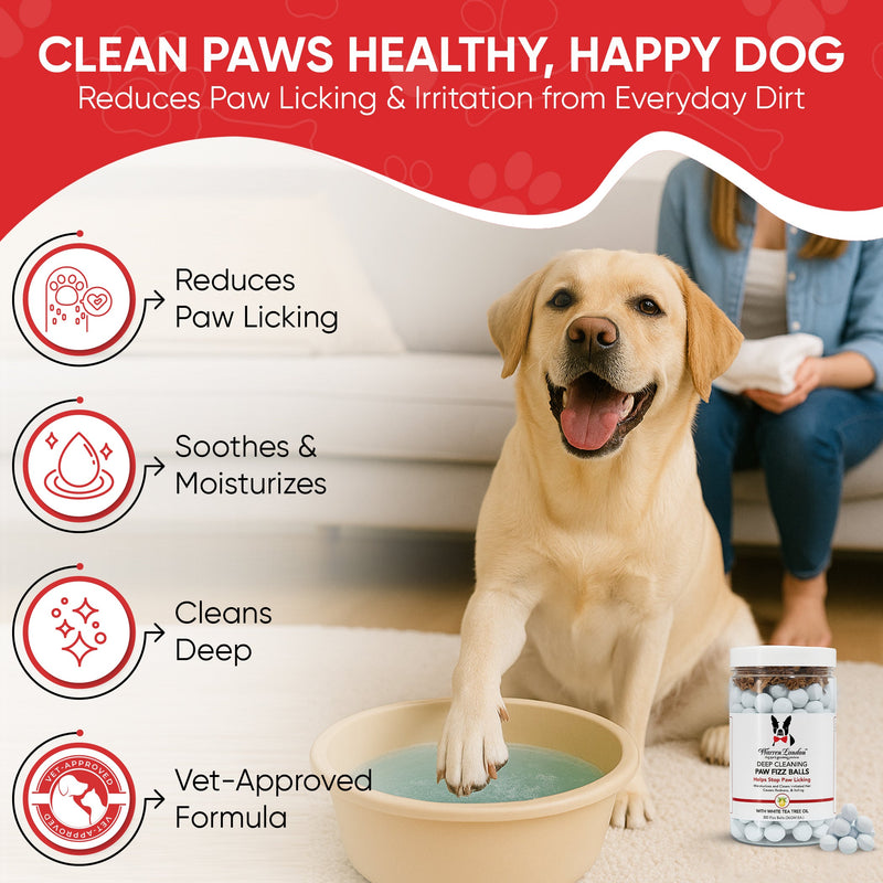 Warren London Deep Cleaning Paw Fizz Balls - Professional Size Grooming Size Product Misty Rose 300 Fizz Balls,75 Fizz Balls
