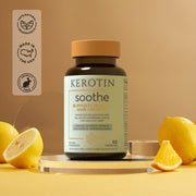 Kerotin Soothe Stress-Relief Vitamins Dark Khaki 1 Bottle,3 Bottles (20% OFF)