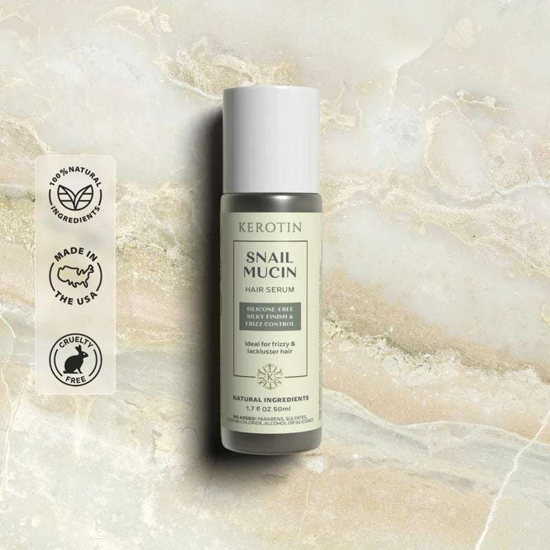 Kerotin Snail Mucin Hair Serum Antique White