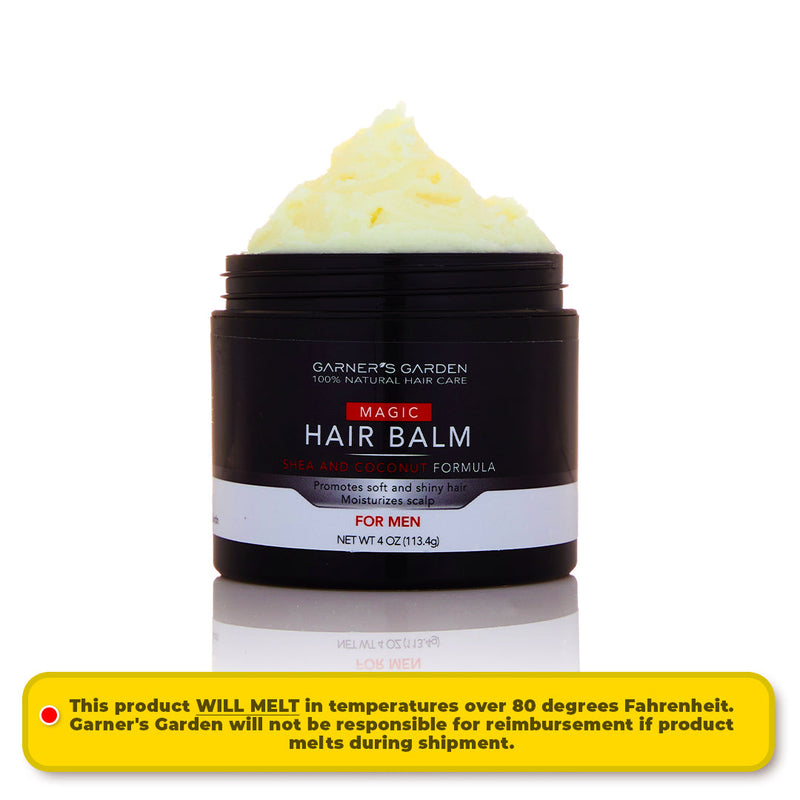 Garner's Garden Hair Balm | Men's | Organic Men's Care White Smoke 2 oz,4 oz