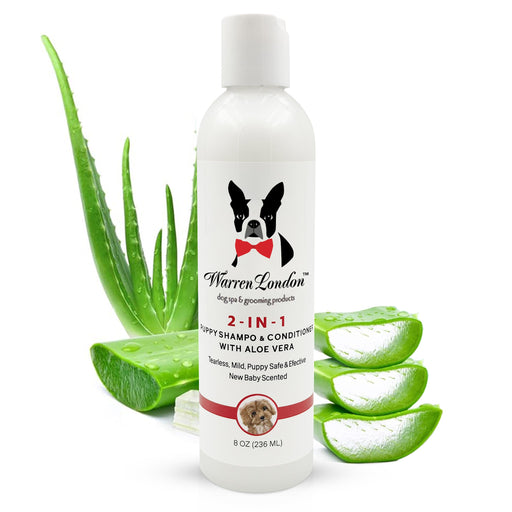 Warren London 2-in-1 Puppy Shampoo & Conditioner Pet Grooming Supplies White Smoke