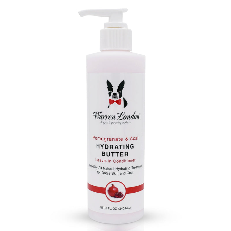 Warren London Hydrating Butter - For Dog's Skin & Coat - Leave-In Moisturizer Spa Product White Smoke Pomegranate & Acai