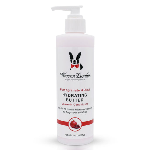 Warren London Hydrating Butter - For Dog's Skin & Coat - Leave-In Moisturizer Spa Product White Smoke Pomegranate & Acai