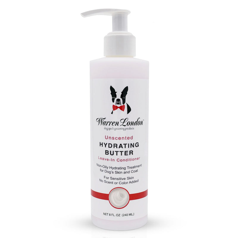 Warren London Hydrating Butter - For Dog's Skin & Coat - Leave-In Moisturizer Spa Product White Smoke Unscented