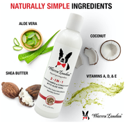 Warren London 2-in-1 Puppy Shampoo & Conditioner Pet Grooming Supplies White Smoke