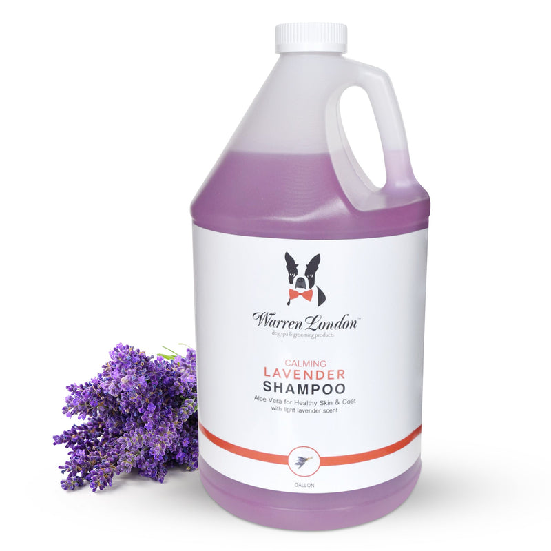 Warren London Calming Lavender Dog Shampoo w/Aloe Vera & Essential Oils - Professional Size Grooming Size Product White Smoke