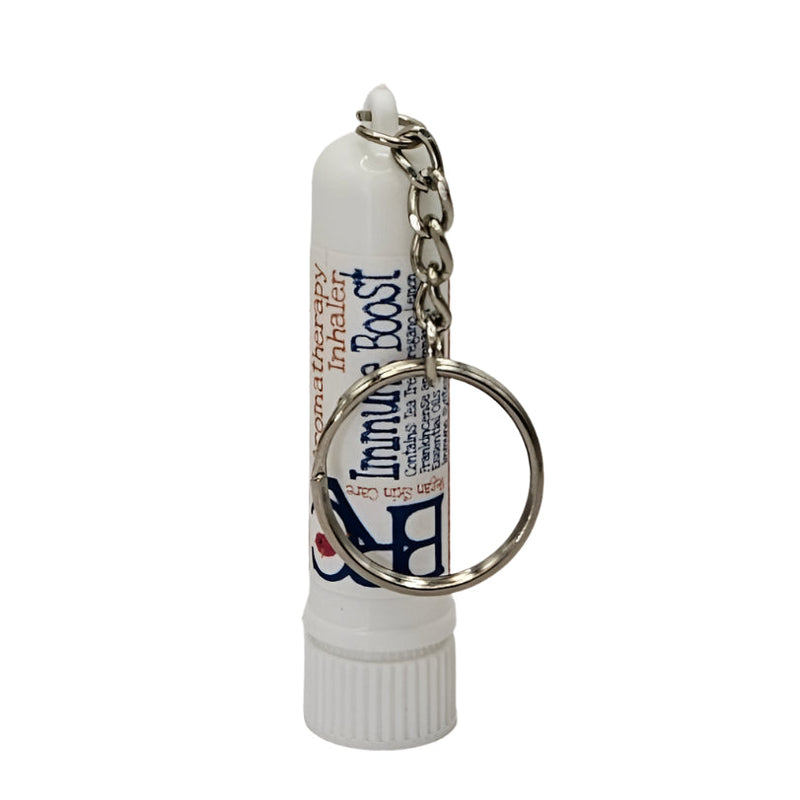 By Robin Creations Immune Boost Aromatherapy Inhaler Aromatherapy White Smoke Plastic - with a keychain