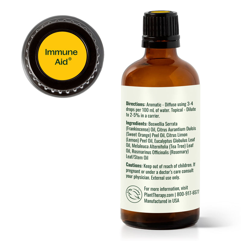 Plant Therapy Immune Aid Essential Oil Blend Essential Oil White Smoke 10 mL,30 mL,100 mL