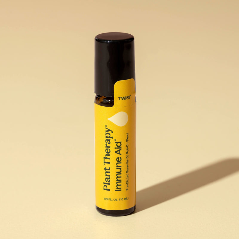 Plant Therapy Immune Aid Essential Oil Blend Pre-Diluted Roll-On Essential Oil Pale Goldenrod 10 mL