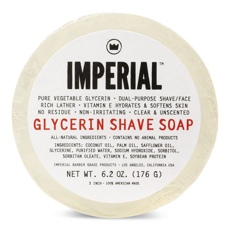 Imperial Barber Products Glycerin Shave Soap (Puck) Shave & Skin Care White Smoke