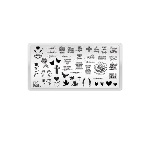 UberChic Beauty In Memory Of Stamping Plate Lavender