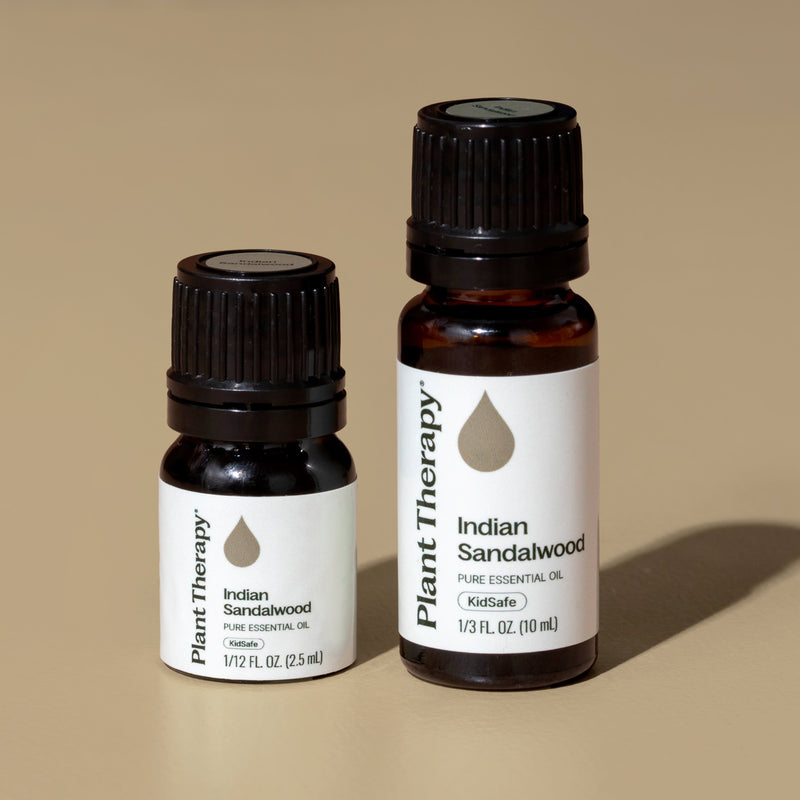 Plant Therapy Indian Sandalwood Essential Oil Essential Oil Rosy Brown 2.5 mL,10 mL