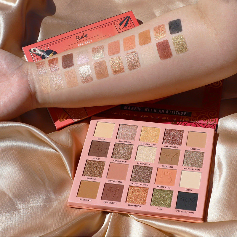 Rude Cosmetics The Roaring 20's Eyeshadow Palette - Indulgence Eyeshadow Palettes Rosy Brown Indulgence