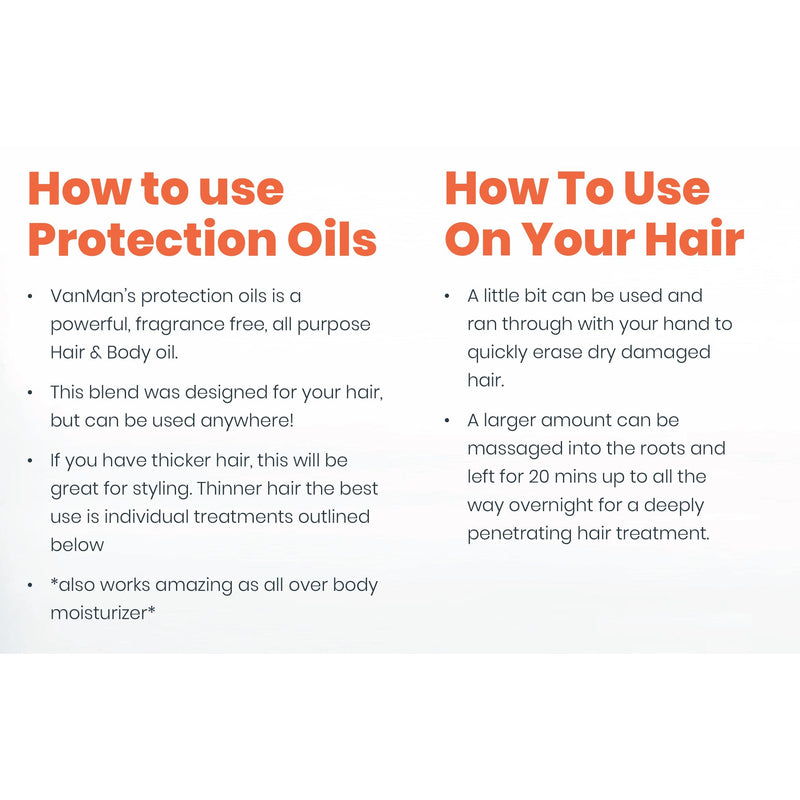 VanMan VanMan's Protection Oils Hair Serum White Smoke 1 oz,4 oz