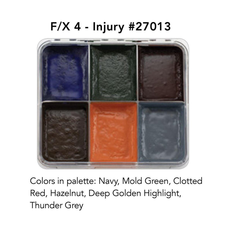 Graftobian Make-Up Company F-X Aire™ Alcohol Palettes Dark Slate Gray F/X 4 - Injury