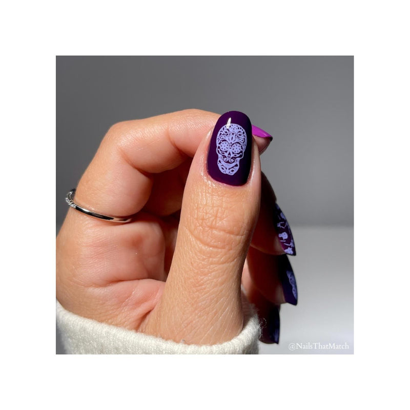 UberChic Beauty Halloween-10 Stamping Plate Rosy Brown