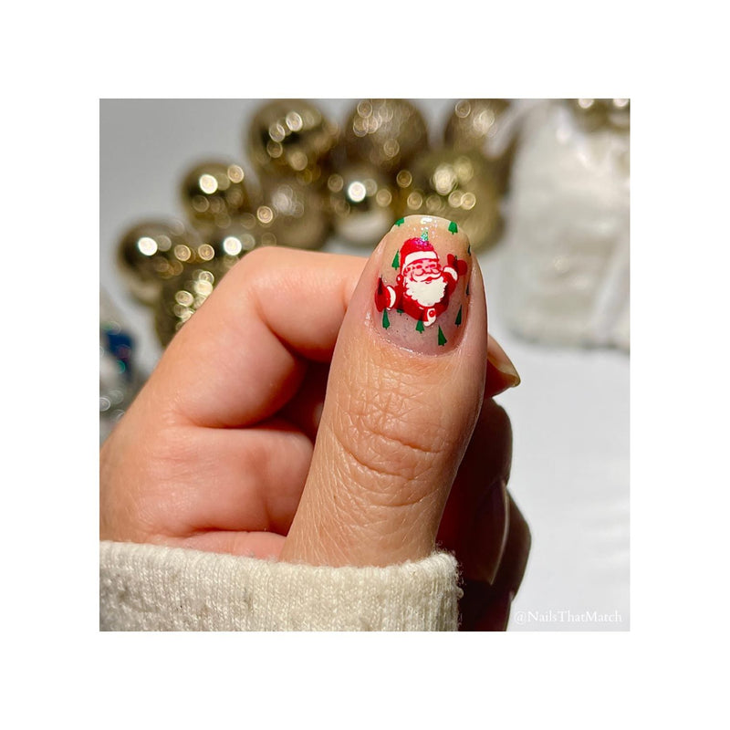 UberChic Beauty Ho Ho Ho Stamping Plate Rosy Brown