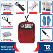 True Rescue Bleeding Control Kit by True Rescue Bleeding Control Kit Light Gray Intermediate Kit / SAM XT Tourniquet / Black