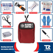 True Rescue Bleeding Control Kit by True Rescue Bleeding Control Kit Light Gray Intermediate Kit / SAM XT Tourniquet / Orange