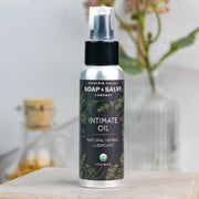 Chagrin Valley Soap & Salve Bath & Body Oil: Intimate Oil Body Oil Gray 2 fl oz Aluminum Bottle
