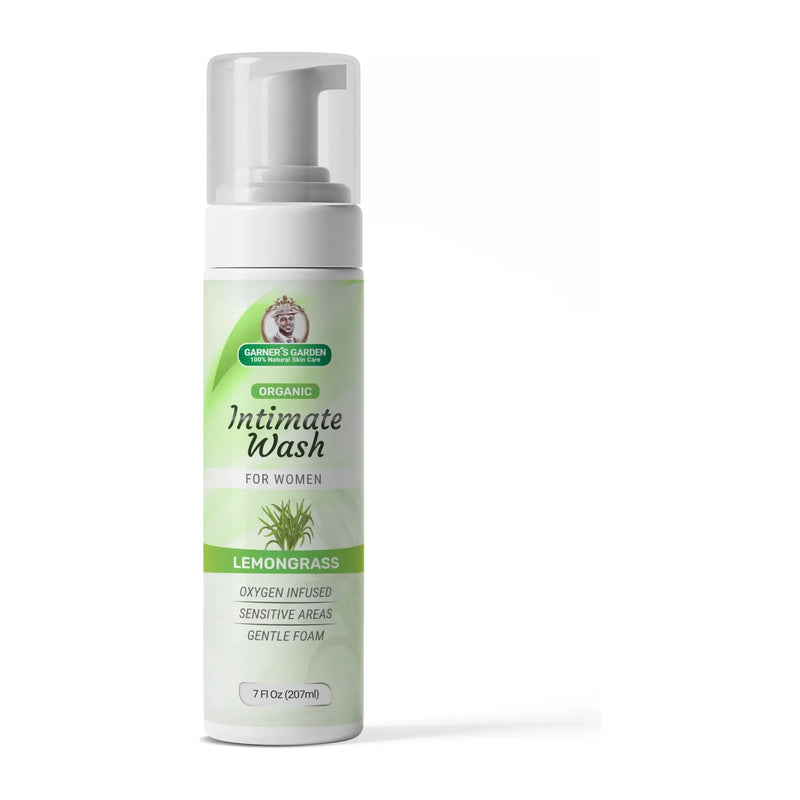Garner's Garden Organic Intimate Wash For Women | Foaming | H₂O₂ Intimate Wash Lavender Lemongrass / 1.7 oz (travel),Lemongrass / 7 oz (Recommended),Lemongrass / 8oz Refill (foamer NOT included),Lemongrass / 1.7oz Foamer + 8oz Refill