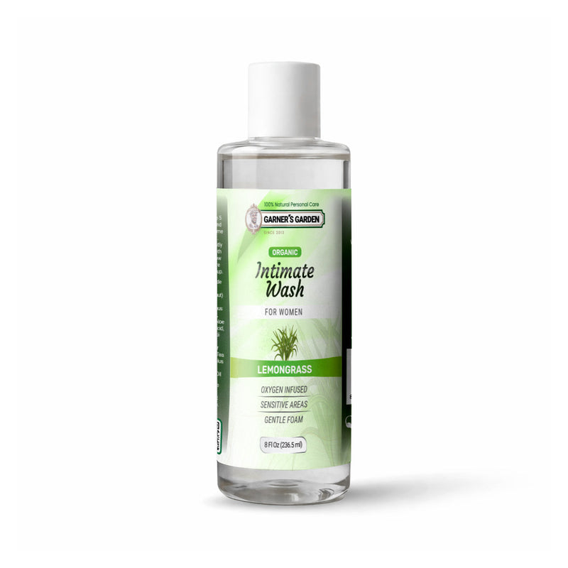 Garner's Garden Organic Intimate Wash For Women | Foaming | H₂O₂ Intimate Wash White Smoke Lemongrass / 8oz Refill (foamer NOT included)