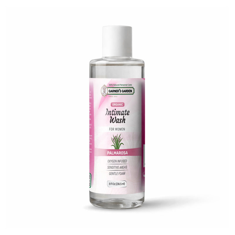 Garner's Garden Organic Intimate Wash For Women | Foaming | H₂O₂ Intimate Wash White Smoke Palmarosa / 8oz Refill (foamer NOT included)