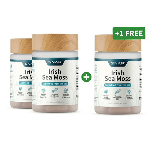Snap Supplements Irish Sea Moss w/ Iodine Energy Support - Buy 2, Get 1 FREE! hidden White Smoke
