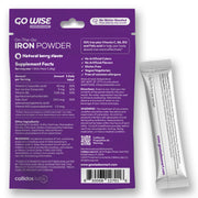Go Wise Gentle Iron Supplement for Women and Men (No Water Needed) Iron Supplement White Smoke 28 Stick Packs,42 Stick Packs,14 Stick Packs
