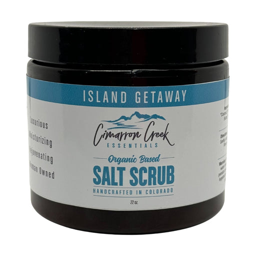 Cimarron Creek Essentials Island Getaway Organic Salt Scrub Bath & Body Slate Gray Island Getaway (Seasonal) / 22oz