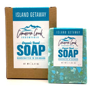 Cimarron Creek Essentials Island Getaway Organic Bar Soap 5.4oz Bath & Body Dark Cyan Full Bar,Travel