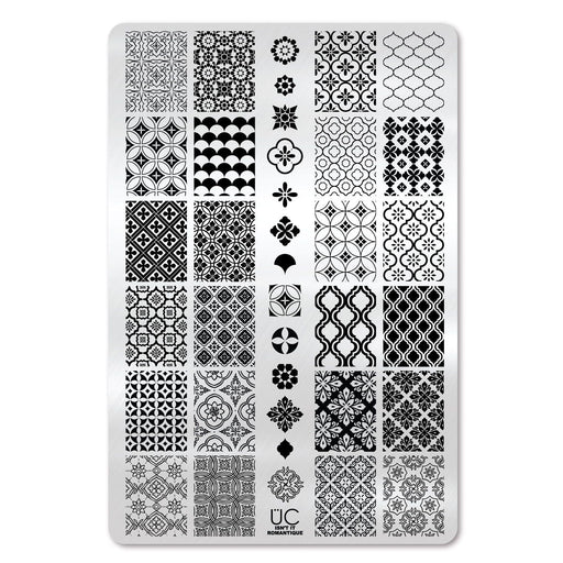 UberChic Beauty Isn't it Romantique Stamping Plate Black