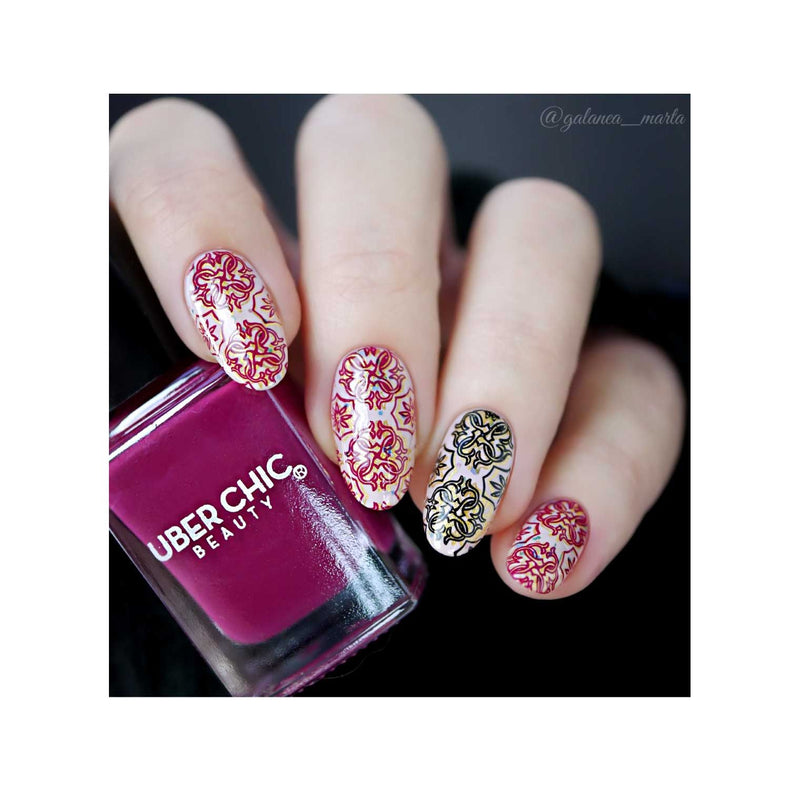 UberChic Beauty Isn't it Romantique Stamping Plate Black