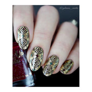 UberChic Beauty Isn't it Romantique Stamping Plate Dark Gray