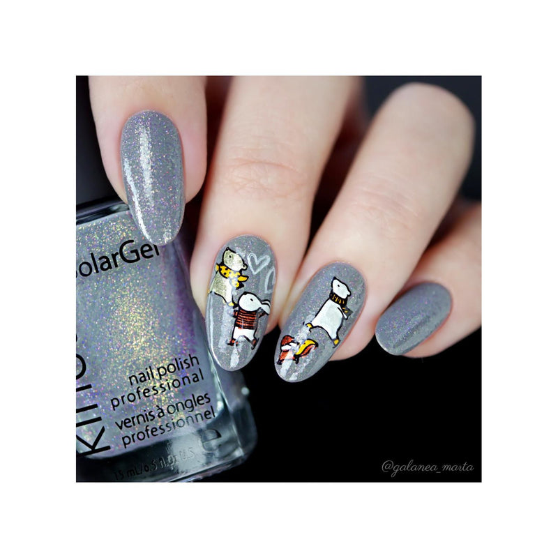 UberChic Beauty It's A Season Of Joy Stamping Plate Dark Gray