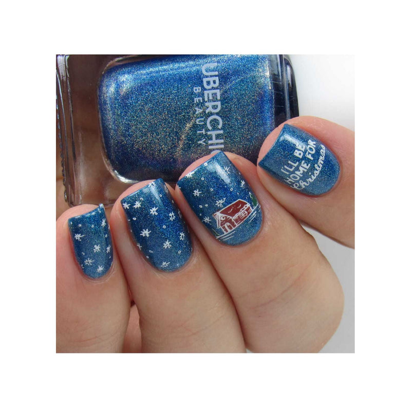 UberChic Beauty It's Beginning To Look A Lot Like Christmas (Christmas-06) Stamping Plate Dim Gray