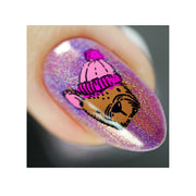 UberChic Beauty It's Beginning To Look A Lot Like Christmas (Christmas-06) Stamping Plate Rosy Brown