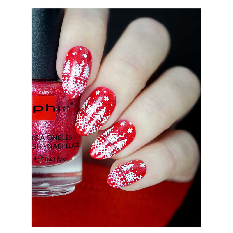 UberChic Beauty It's Beginning To Look A Lot Like Christmas (Christmas-06) Stamping Plate Gray