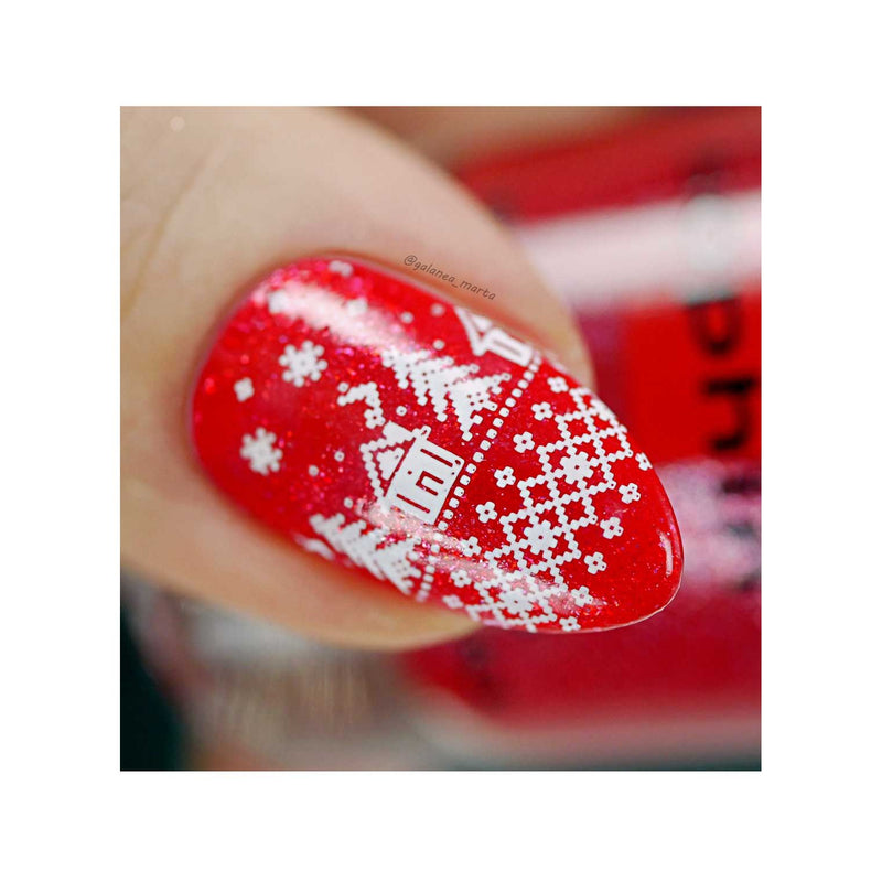 UberChic Beauty It's Beginning To Look A Lot Like Christmas (Christmas-06) Stamping Plate Brown