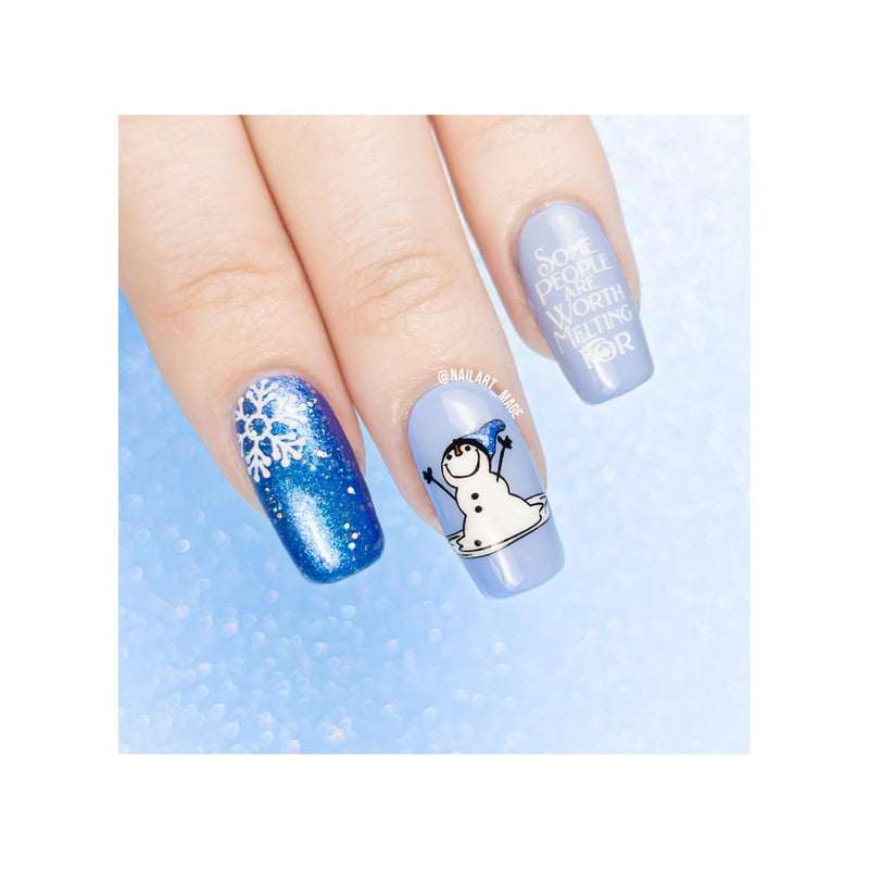 UberChic Beauty It's A Season Of Joy Stamping Plate Light Gray